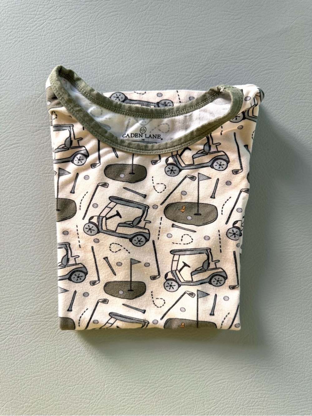 Caden Lane Golf Tee Time Kids Shirt size 7/8 - Pajama Top or T-Shirt Girls Boys